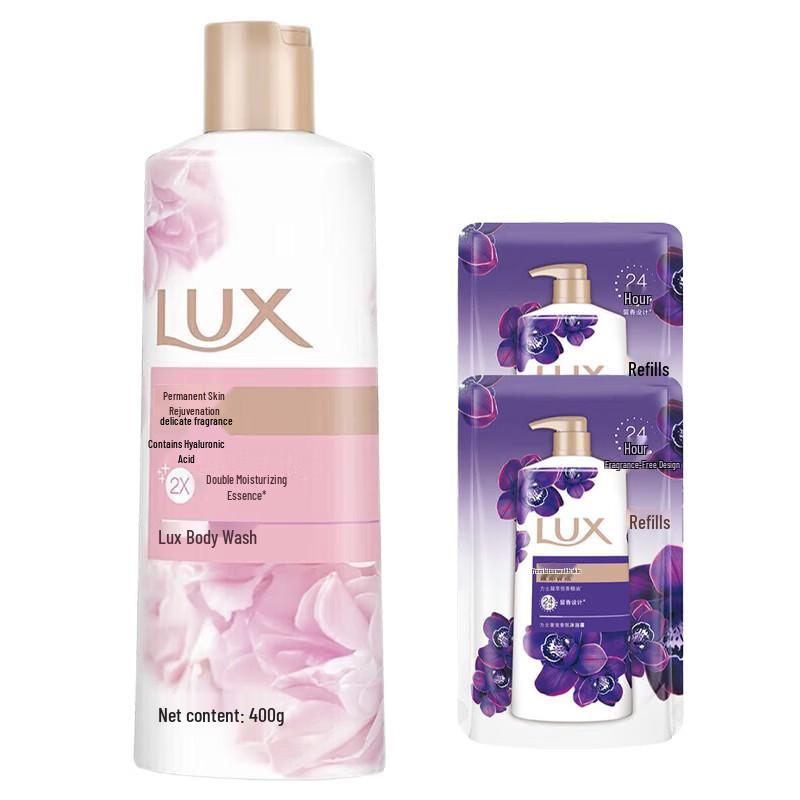 

Lux Fluffy & Tender Skin Shower Milk & Gel Set