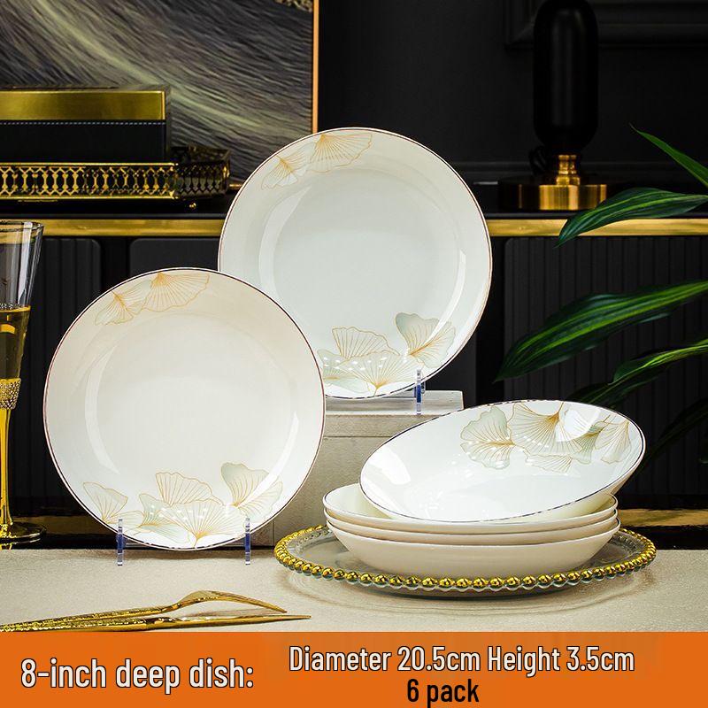 

Jingdezhen Light Luxury Ceramic Dinnerware Gift Set