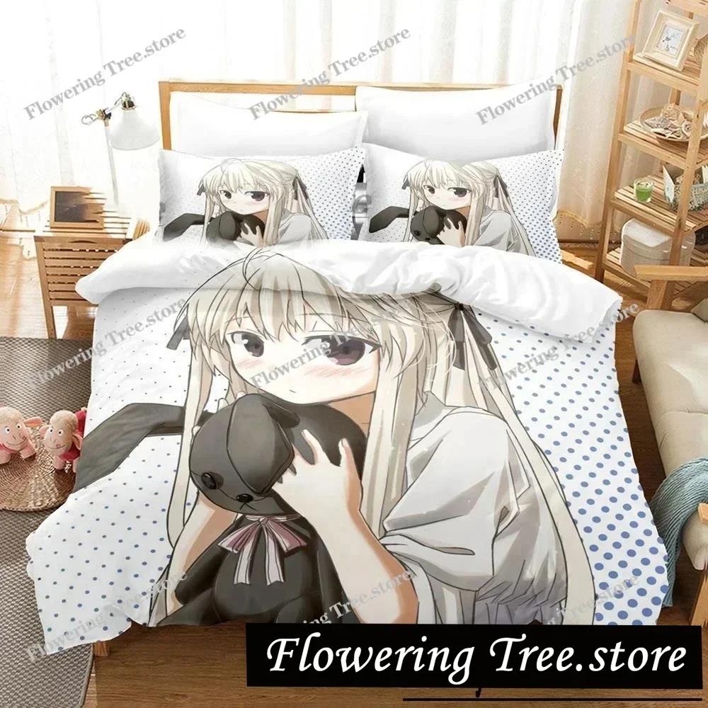 3D Printed Yosuga No Sora Kasugano Bedding Set Anime Duvet Cover Double Twin Full Queen King Adult Kids Quilt Cover029963