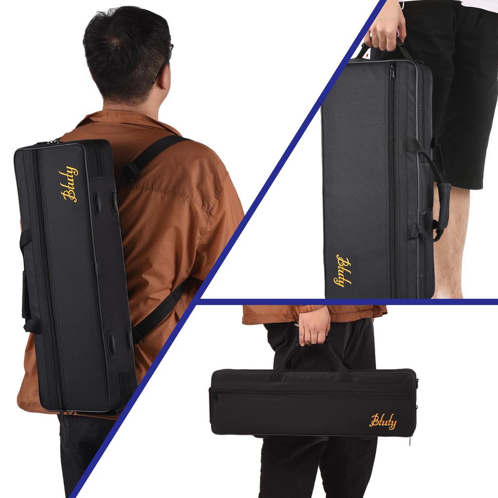 Btuty Brass Straight Soprano Sax Saxophone Bb B Flat Woodwind Instrument for Student Beginner