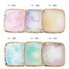 1Pc  Exclusive Nail Resin Palette Gold Edge Agate Flakes Nail Painting Color Palette Nail Display Board Tools