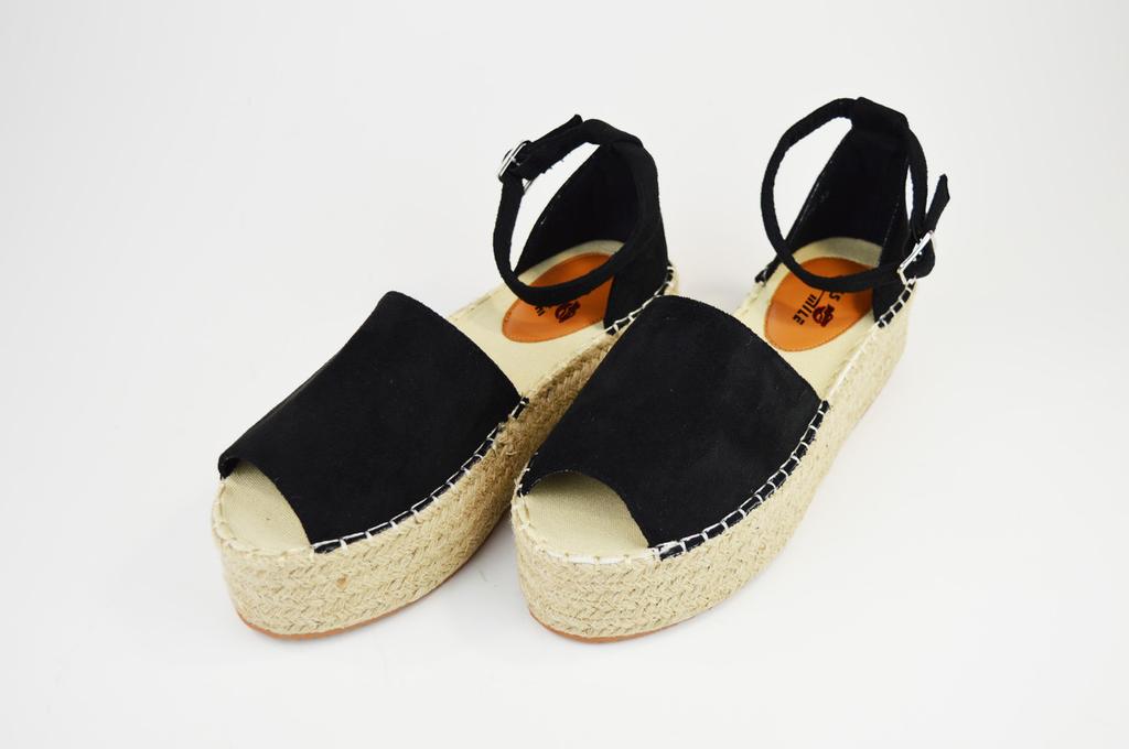 Sandals Yes Mile 2202 38 Black Velor