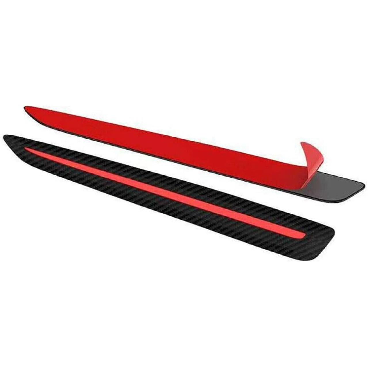 2PCS Car Bumper Sticker Front/Rear Carbon Fiber Scch or Corner Guard