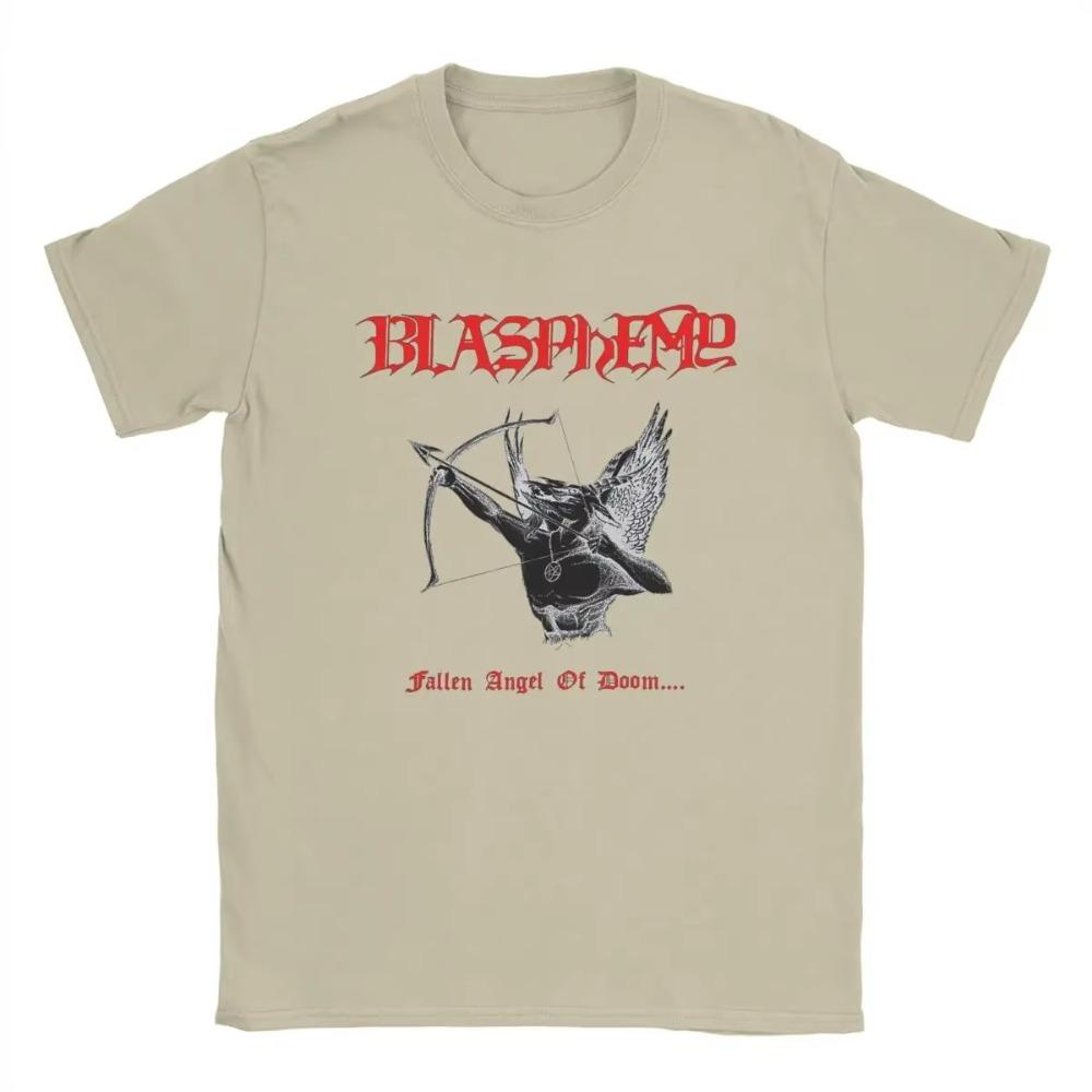 Pánská trička Rouhání Padlý anděl Vintage tričko Tričko s krátkým rukávem Kulatý výstřih Oblečení Narozeninový dárek