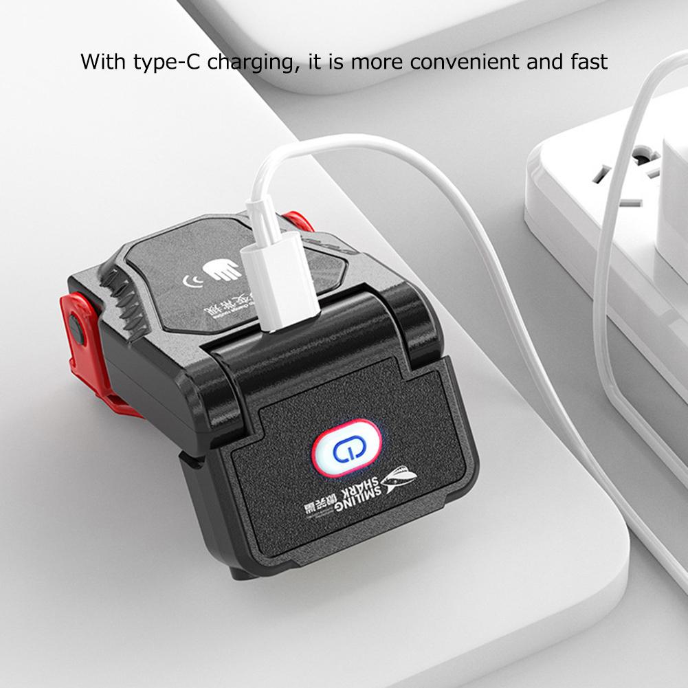 1 Pcs Mini LED Sensor Headlamp Hat Clip Cap Light Fishing Headlight USB Rechargeable Adjustable Angle Camping Headlamp LXY