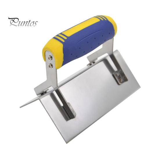 Stainless Steel Concrete Hand Edger with Ergonomic Non-Slip Handle Multipurpose Hand Edger Concrete Finishing Hand Tool