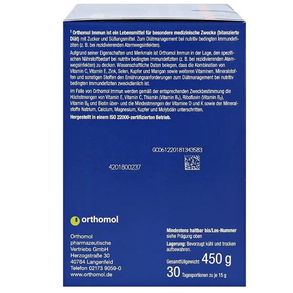 Vitamins for Immunity, Immun Powder, Orthomol 30 Packets (36605010)