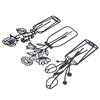 3Pcs Metal Vase Flowers Wall Art Elegant Prevent Rust Easy To Install Iron Flower Wall Art for