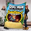 Dog Man Theme Printed Blanket - Perfect for Couch, Bed, Travel & Outdoor Use | Machine Washable, Cozy & Durable.