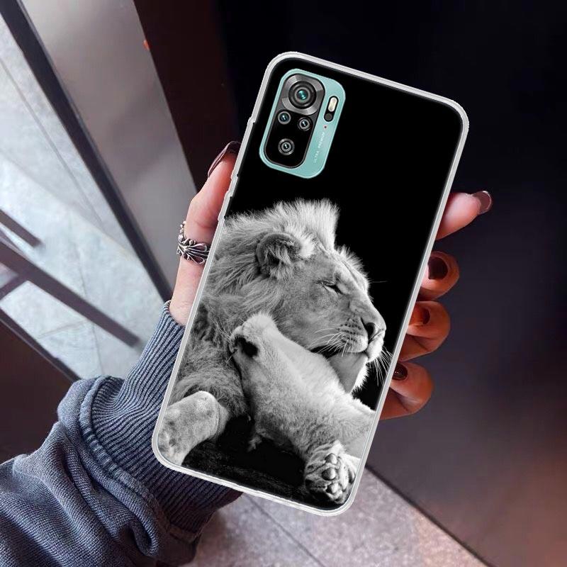

Animals The Lion Phone Case For Xiaomi Redmi Note 10 11 12 13 14 15 Pro Plus 11S 12S 14S 11T 11E 10S Soft TPU Back Cover Redmi N Redmi Note 14 Pro 4G