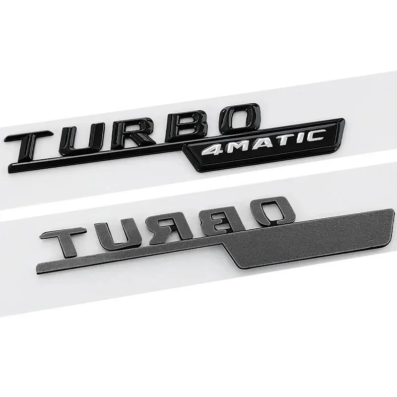 Hot 2025 3D ABS Car Fender Badge For Mercedes BENZ CLA45 GLA45 X156 A45 C117 X247 GLE53 Turbo AMG 4MATIC Emblem Logo Sticker Acc