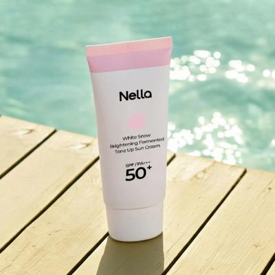 NELLA White Snow Radiance Fermented Tone-Up Sun Cream 50g