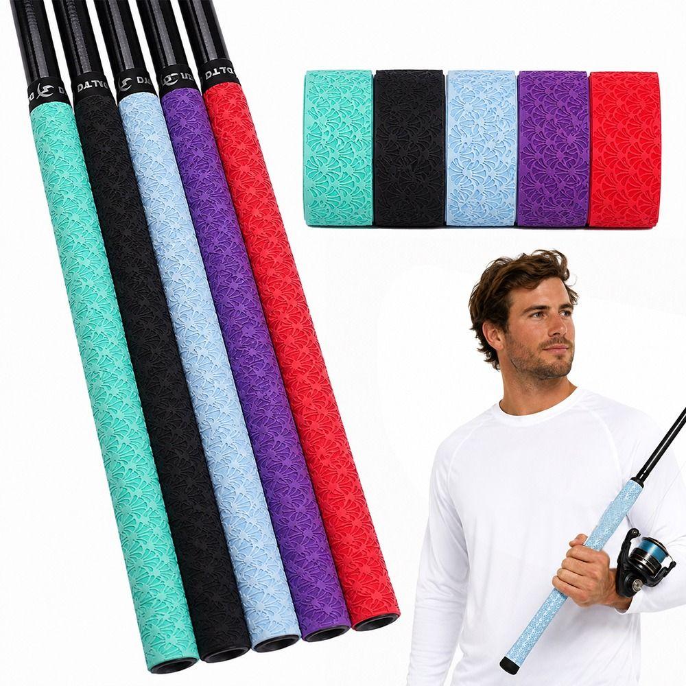 PU Badminton Racket Grips Wrap 2M Fishing Rod Sweatband Badminton Handle Wrap Tape Outdoor Sports