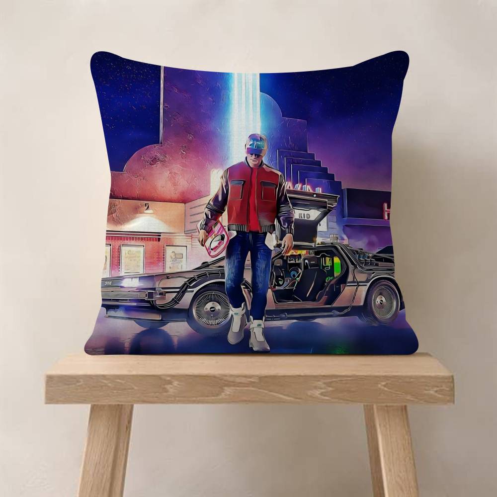 Classic Movies Back To The Future s Pillow Gift Home Office Decoration Bedroom Sofa Car Cushion Cover Case x