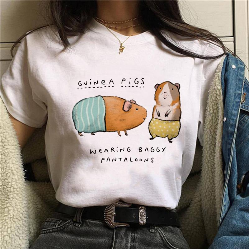 Summer Fashion Oversized T-Shirt for Women Harajuku Style Cockatiels Parrot Graphic Loose Short Sleeve Funny Bird Print Top