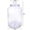 Large Size Glass Storage Jars Sealed Design Home Decor Airtight Flip-Top Lids Reusable Kitchen Storage Transparent Glass Jar