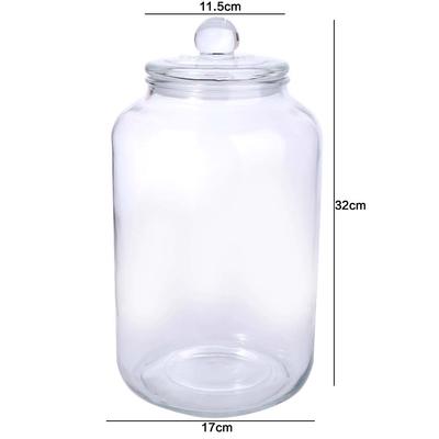 Large Size Glass Storage Jars Sealed Design Home Decor Airtight Flip-Top Lids Reusable Kitchen Storage Transparent Glass Jar