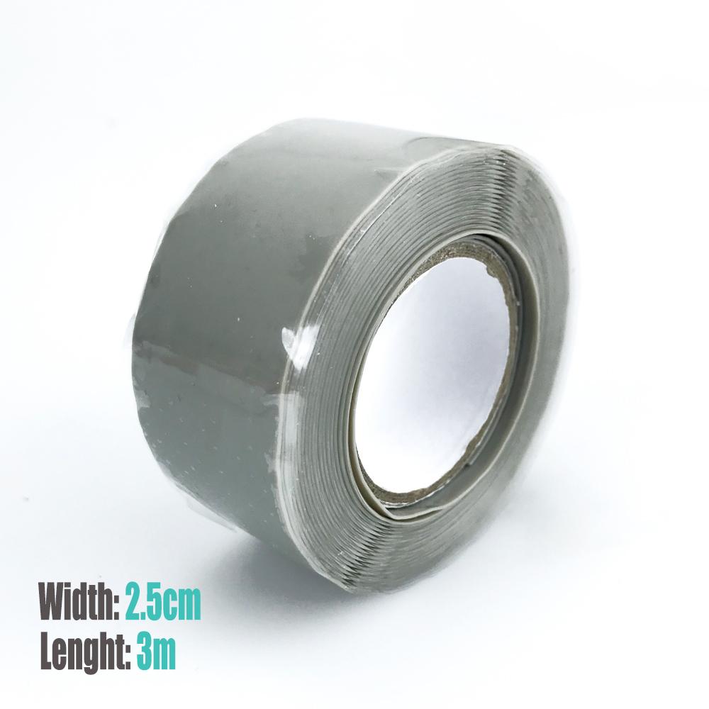 1.5/3m Water Pipe Silicone Belt Waterproof Pipe Stop Leaks Seal Repair Tape Self-adhesive Self Fusing Tape Insulation Tape