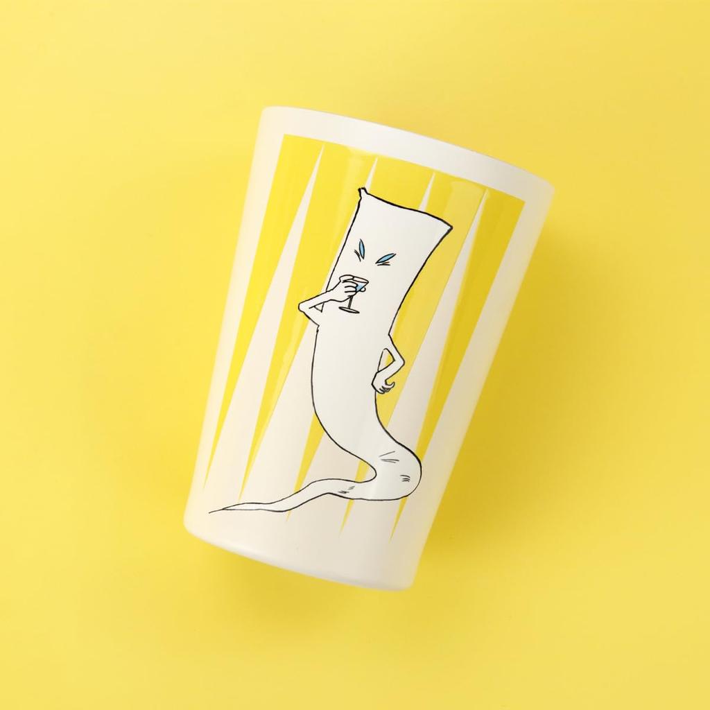 Yokaisha 2way Thermo Tumbler Shigeru Mizuki No Kitaro Ittan Momen (GeGeGe (Yellow))