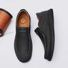 Fashion Mens Genuine Leather Hiking Shoes Soft Anti-slip Rubber Loafers Man Casual Leather Shoes Handmade Walking Footwear Driving Shoes