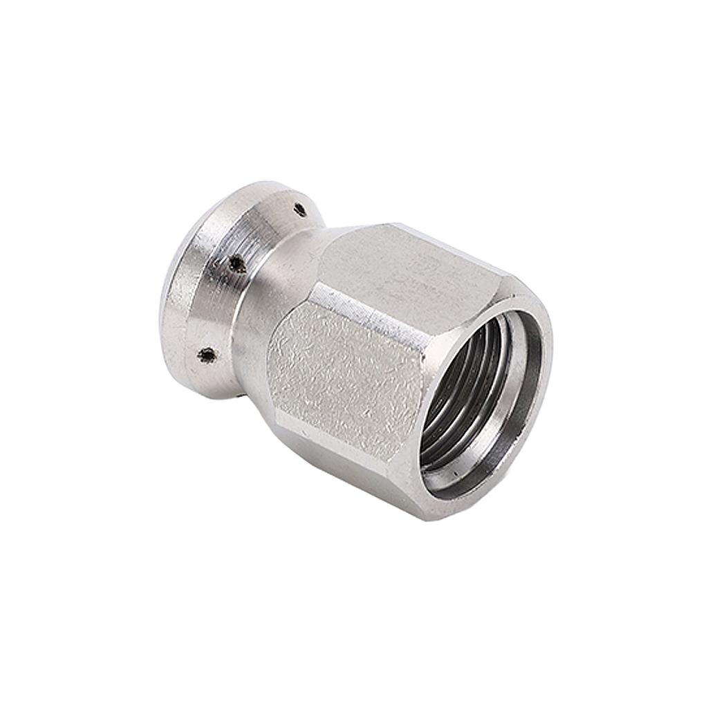 5000PSI High Pressure Washer Nozzle Pipe Dredging Cleaning Nozzle Stainless Steel Jetter Nozzle Round Head Front 1 Rear