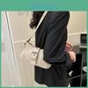 Chic Minimalist Pu Shoulder Bag For Women Trendy Street Style Dumpling Shape