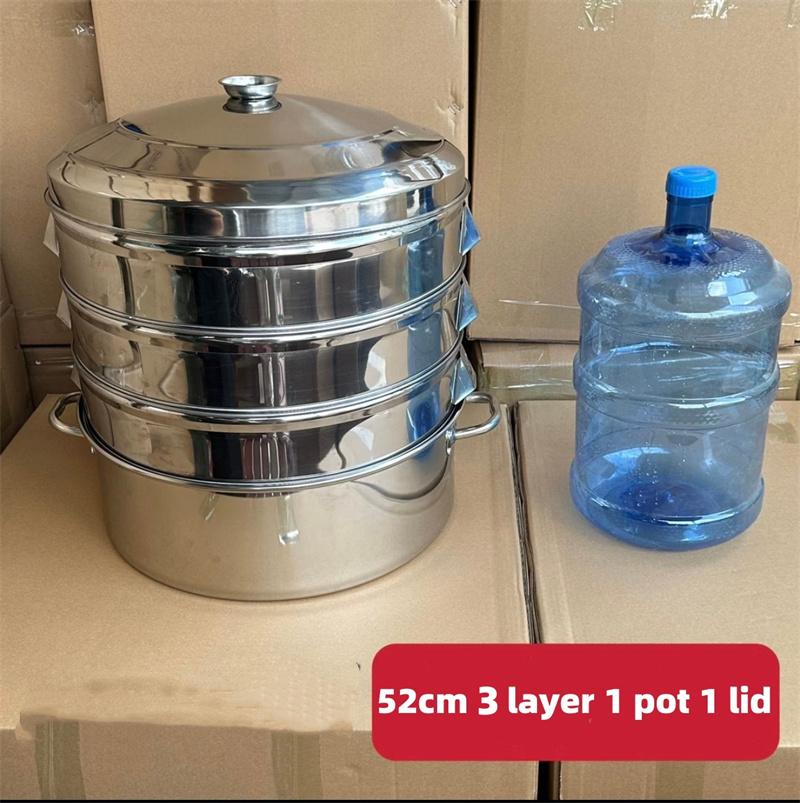 Thick Stainless Steel steamer Extra Large big Food bun buns steamer with pot Bread drawer fish rice dumpling cooker tray steamed