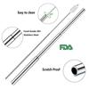 Stainless Steel Telescopic Drinking Straw, Portable Straw for Travel, Reusable Collapsible Metal Drinking Straw with Brush
