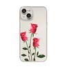 Simple Rose Mobile Phone Case Is Suitable for Apple 17/16promax Trendy Women's iPhone15p Transparent Soft Case.