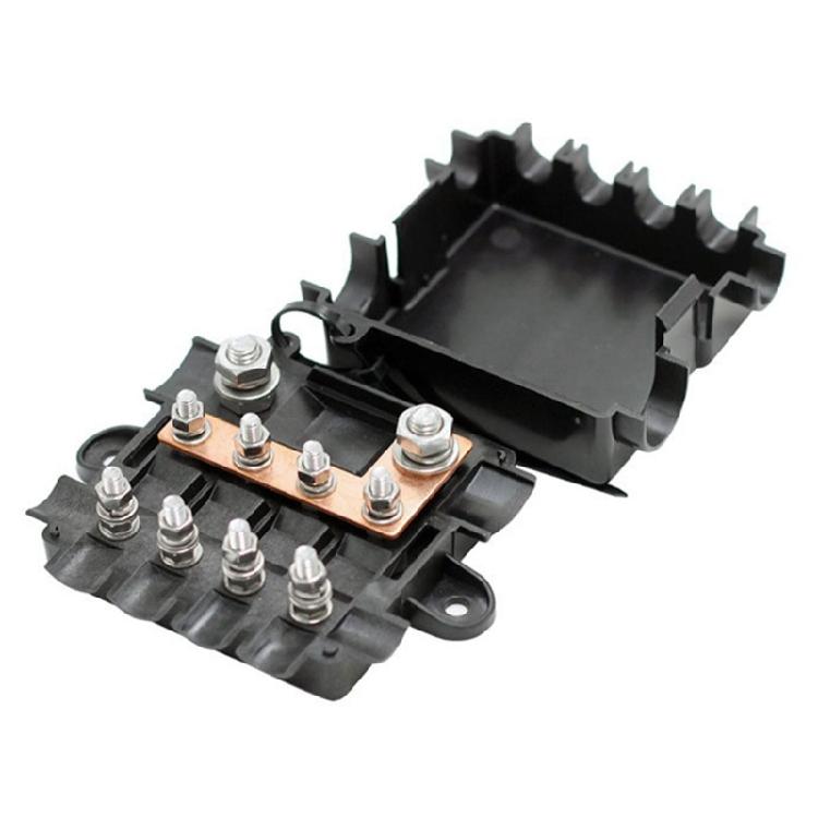Fuses Holder Power Distribution Busbar Easy Installation Fuses Box for Car Boat 5 Ways Connection