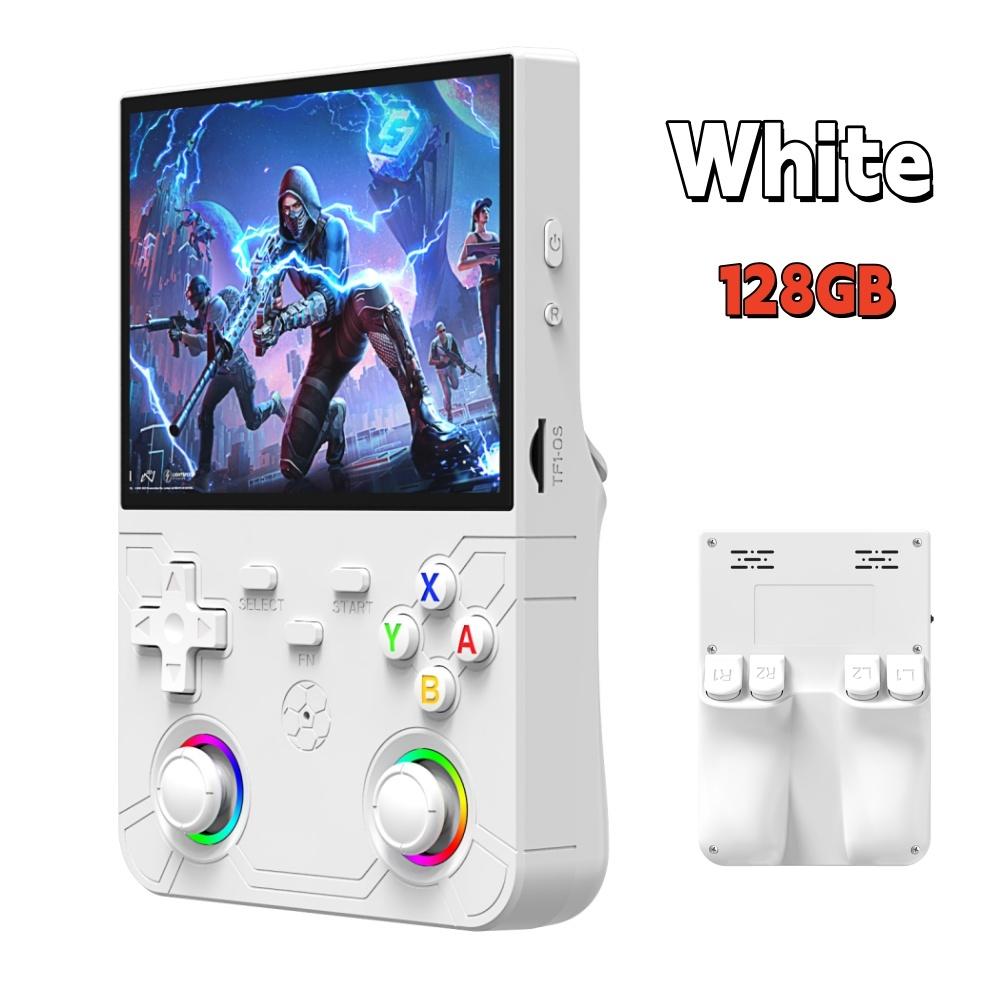 New R36 Ultra X Handheld Retro Video Game Console IPS Screen 128GB Preloaded Games Portable Pocket Player with Linux System
