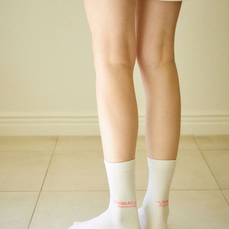NMOO.OU S36_NMOU MUJI SOCKS_cream