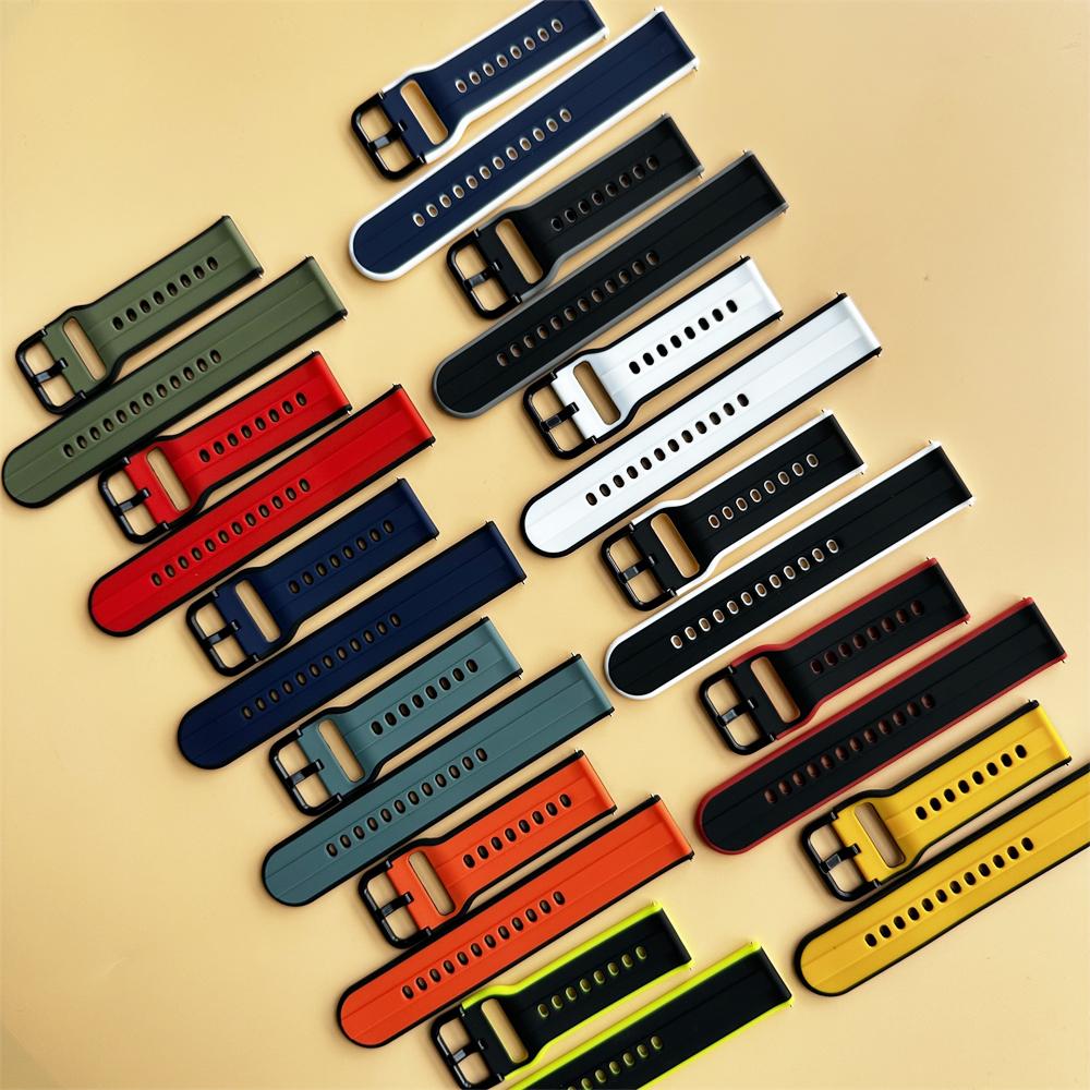 22mm 20mm Silicone Strap For HUAWEI WATCH GT 4 Pro 46mm Band GT 3 SE 2 42mm HONOR Magic Watch 4 GS 3 Pro ES Replacement Bracelet
