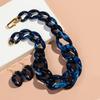Statement Acrylic Earring Necklace Set for Women Men Boho Thick Link Chain Pendant Rock Jewelry Gifts