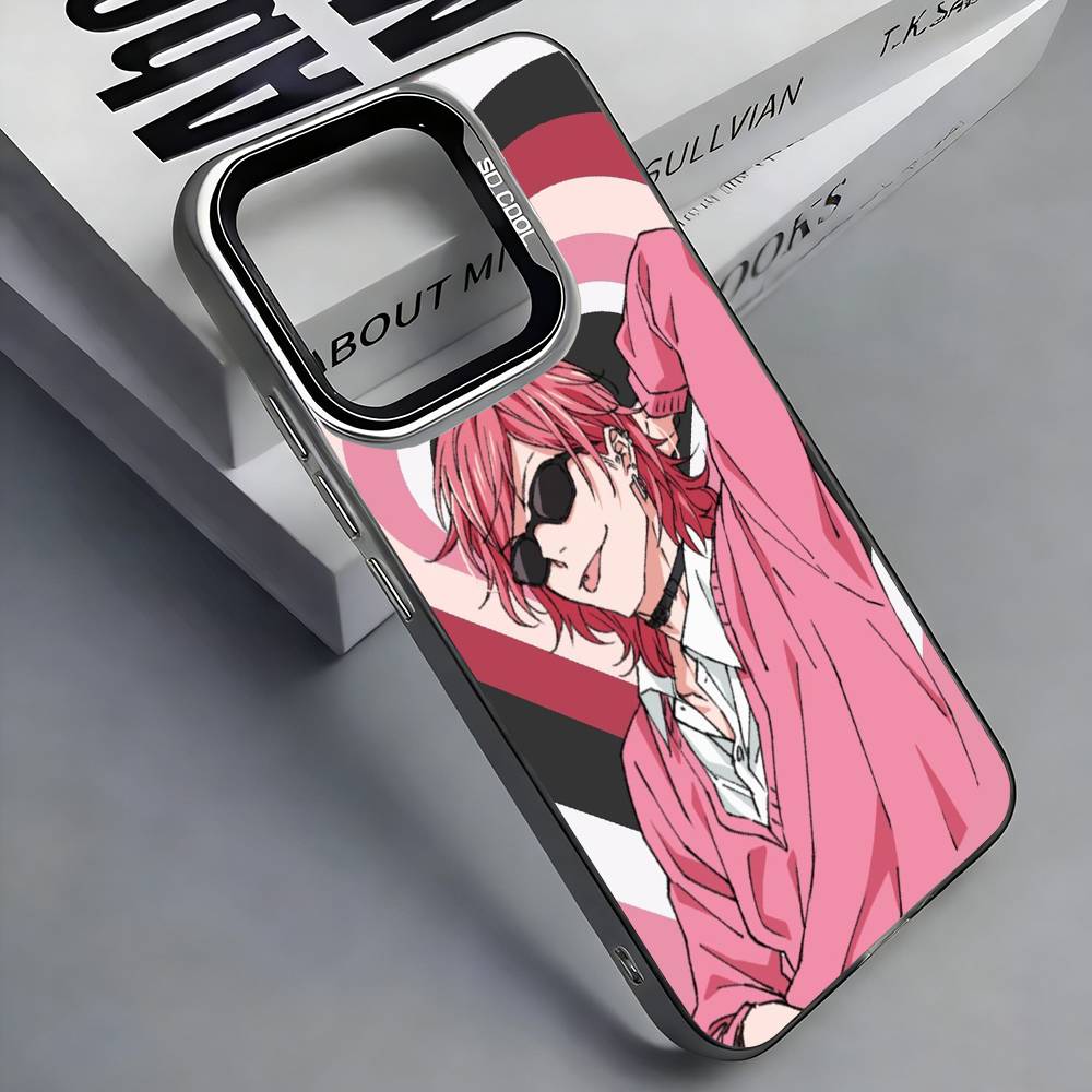 A-Ayato Y-Yuri Y-Yarichin Club Phone Case For iPhone 17,16,15,14,13,12,11 Plus,Pro Max,Colored Silver Phone Case