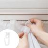 50PCS X Shape Curtain Gliders Curtain Hooks Lockable For Effortlessly Operating On Various Curtain Track