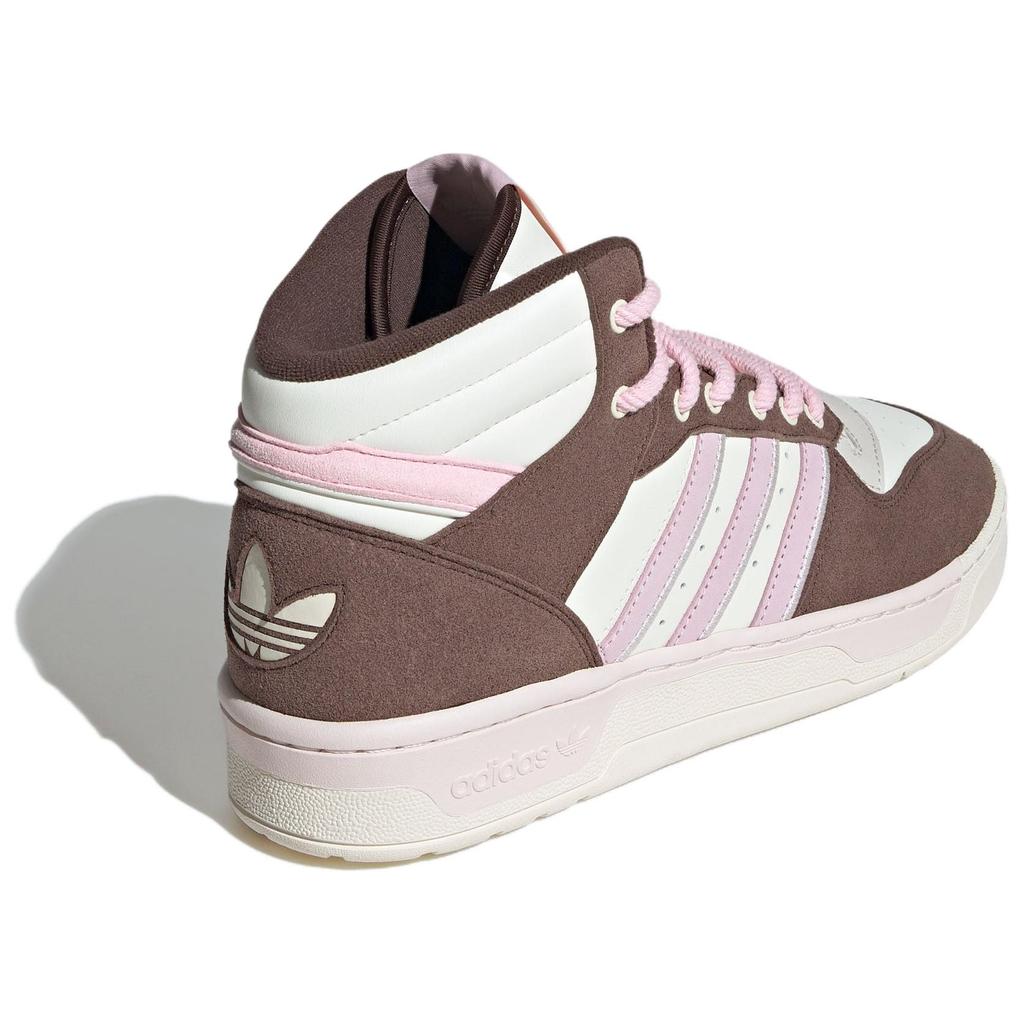 Adidas Originals Rivalry Comfortable Simple Non-Slip Durable Mid-Top Skate Shoes Unisex Skate Shoes Brown JH9605