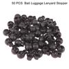 50Pcs Rope Cord Locks Clip Ends Round Ball Shape Luggage Lanyard Stopper Sliding Plastic Sewing Garden Home Cord Locks