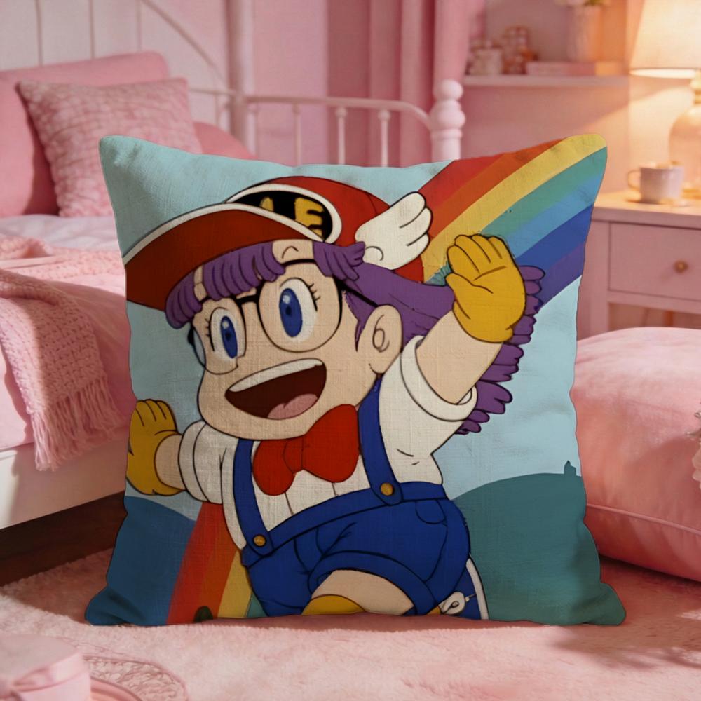 DDr Slumps Cute Anime Cushion Cover Premium Comfort Reversible Pillow Cove Two In One Design For Any Room Car Interior