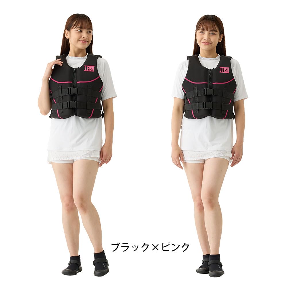 NEO Outdoor Life Black x J-Fish Vest, Pink, L-XL, JOV-40226