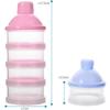 Portable Milk Powder Formula Dispenser Food Container Storage Feeding Boxes for Baby Kids Toddler 4/5 Grid Baby Food Storage Box