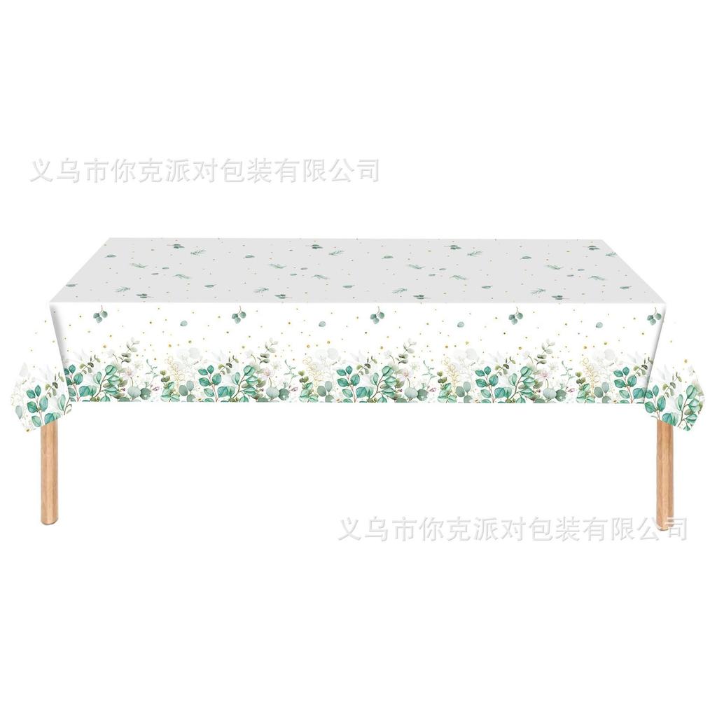 Sage Paper Plates, Eucalyptus Leaf Plates, Flower Disposable Paper Cups, Tissues, Tablecloths, Wedding, Birthday and Party Tableware
