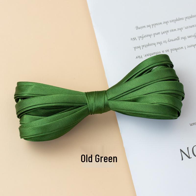 Hengmeihe Cheongsam 1cm Piping Trim: Four-Fold Non-Iron Imitation Silk Hemming Ribbon