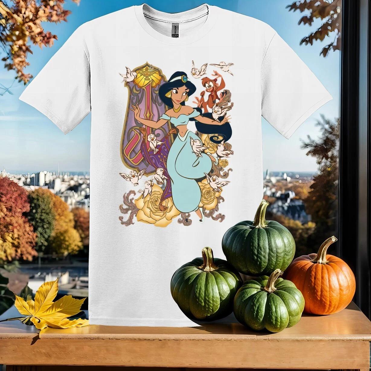 Disney Aladdin Jasmine Princess T-shirt T shirt Men Women Unisex Tshirt SY97 XXL