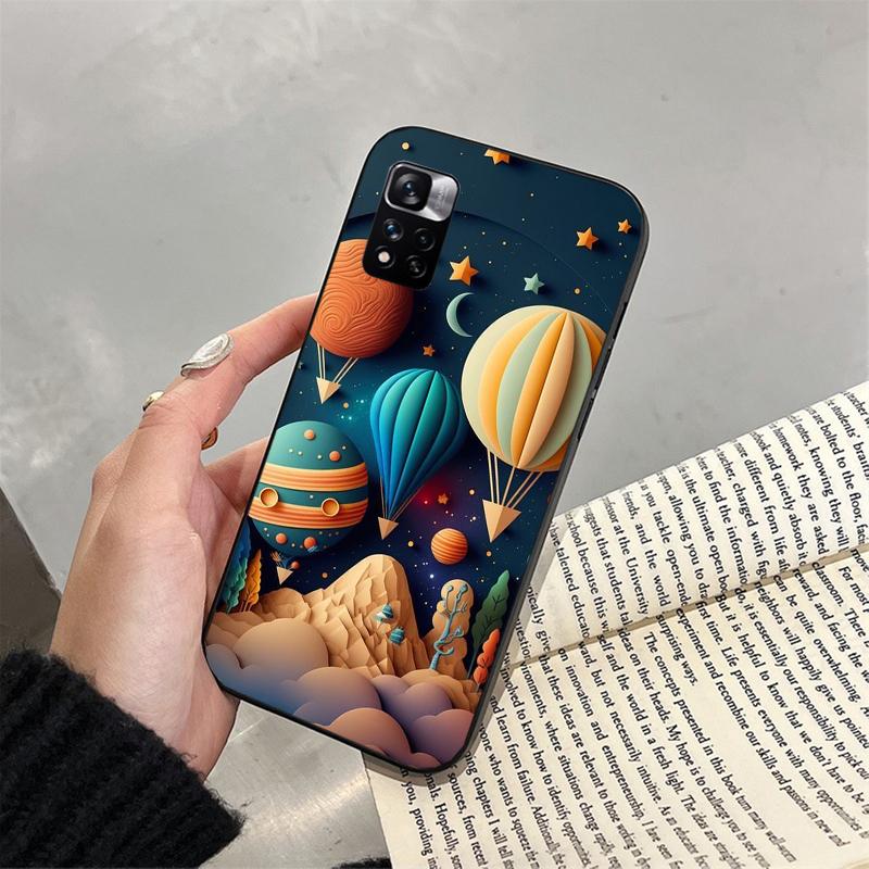 

Бумажный чехол для телефона с изображением девушки и пейзажем для Xiaomi Redmi note 13 12 Pro 11S 11 10 Pro 10S 12S Redmi 10 13C 9C Redmi Note 13 4G