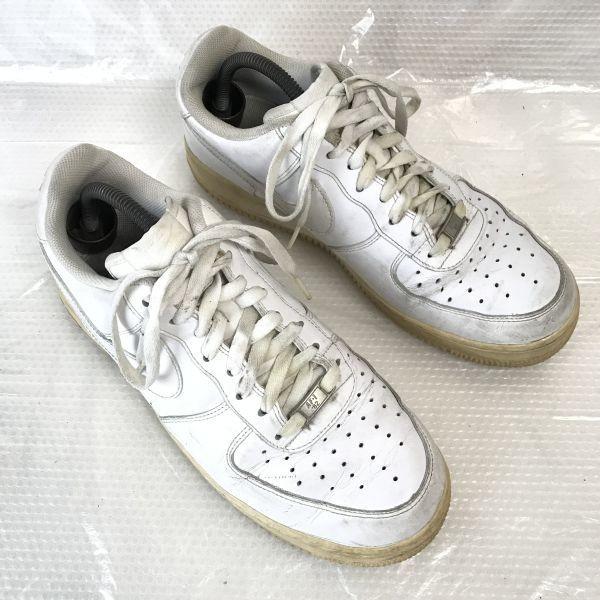 Nike Air Force 1 Low Leather Sneakers Size 28.5 10.5 White