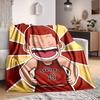 1pc SLAM DUNK Flannel Throw Blanket HD Printed Lightweight Soft Warm All Season Blanket for Sofa, Bed, Travel, Camping Machine Washable