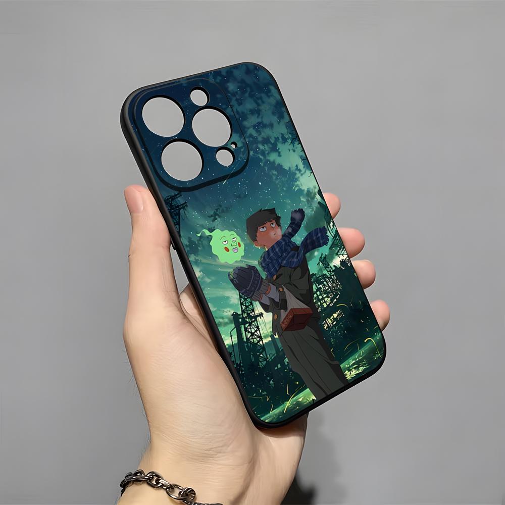 Anime Psycho 100 Phone Case For IPhone 17 Pro Max 16 15 14 Pro Max 13 11 X Xs Xr 8 7Plus Silicone Cover