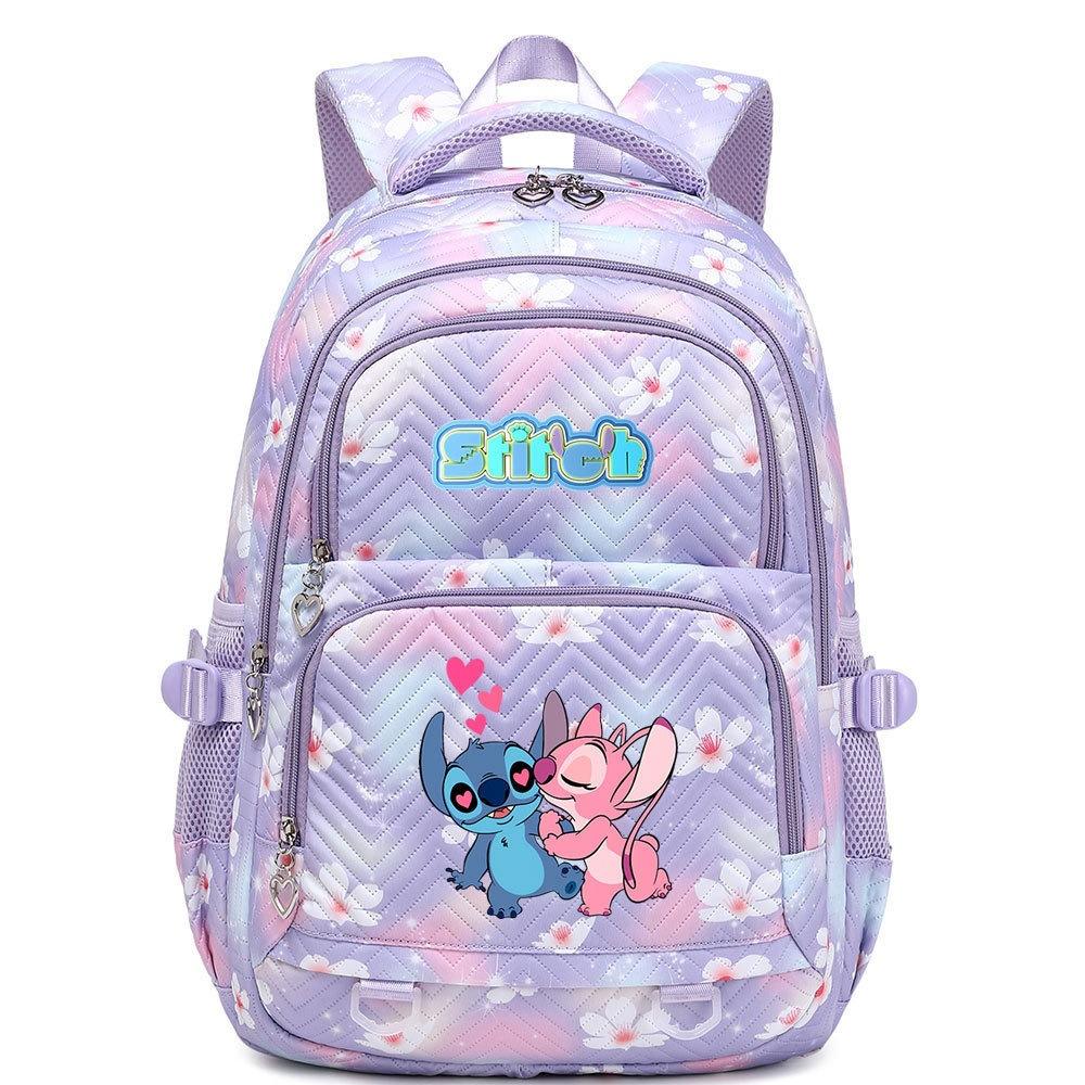 Cartoon Printing Multi-Compartment Middle And High School Schoolbag Cute And Lightweight Girls Backpack Young Girls Schoolbag