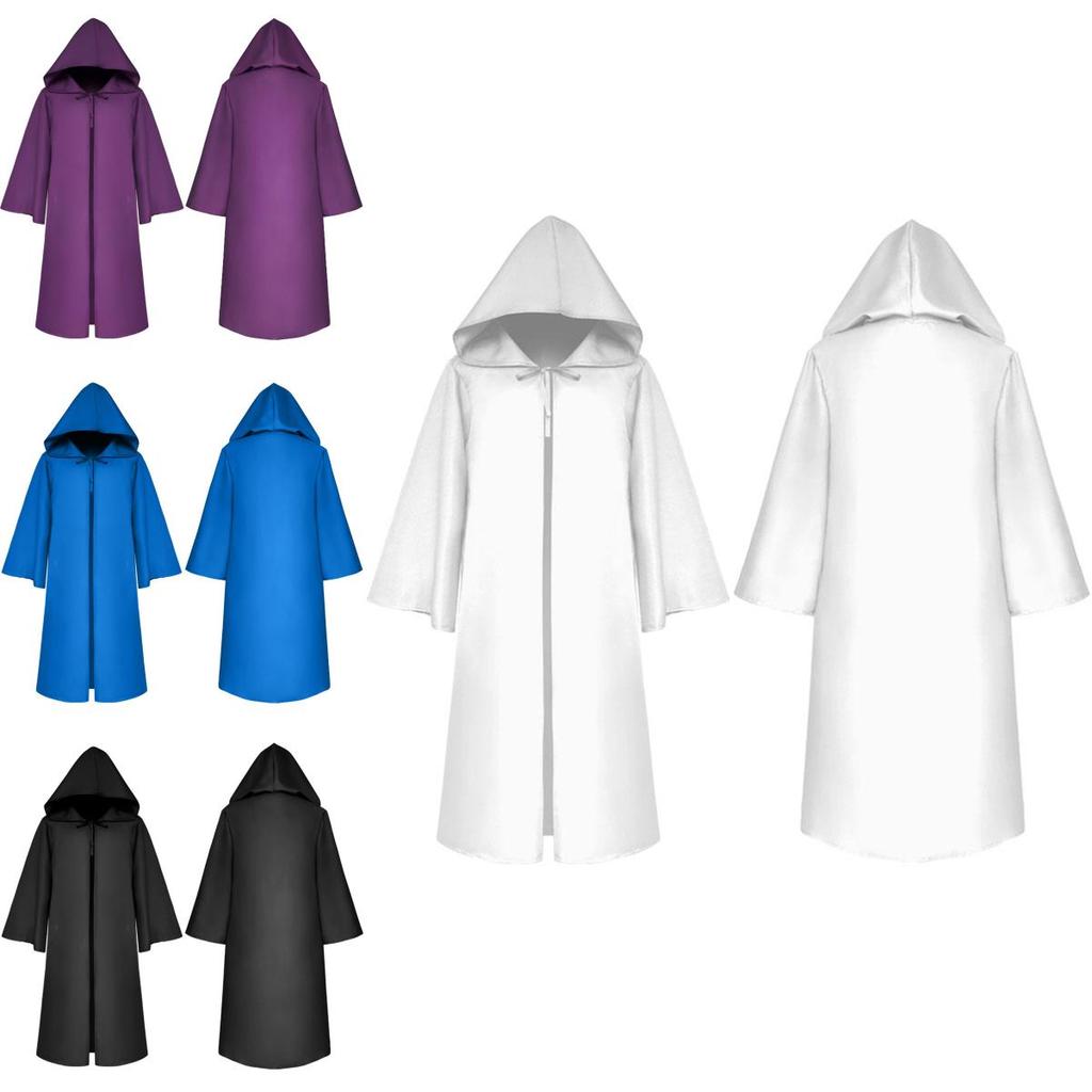 Premium Quality Star Wars Jedi Warrior Hooded Cloak Cape Robe For Cosplay Events